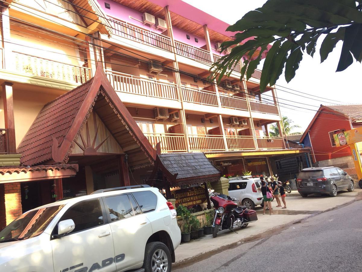 Happy River View Hotel Vang Vieng Dış mekan fotoğraf